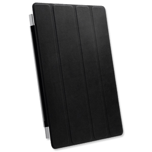 Apple iPad Smart Cover for iPad 2+ Magnetic Microfibre Lining Leather Black Ref MD301ZM/A