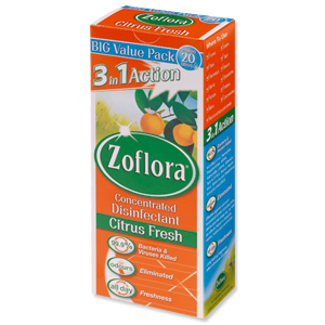 Zoflora Concentrated Disinfectant Citrus Fresh Makes 20 Litres from 500ml Bottle Ref RY0652