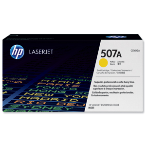 Hewlett Packard [HP] No. 507A Laser Toner Cartridge Page Life 6000pp Yellow Ref CE402A
