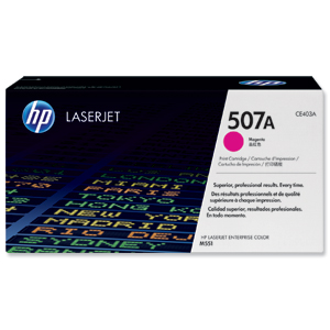 Hewlett Packard [HP] No. 507A Laser Toner Cartridge Page Life 6000pp Magenta Ref CE403A