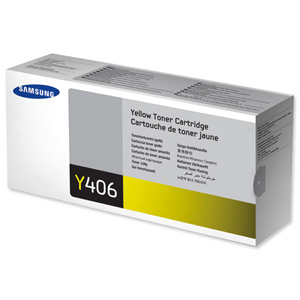 Samsung Laser Toner Cartridge Page Life 1000pp Yellow Ref CLT-Y406S/ELS