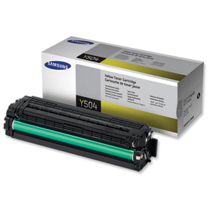 Samsung Laser Toner Cartridge Page Life 1800pp Yellow Ref CLT-Y504S/ELS Ident: 682F