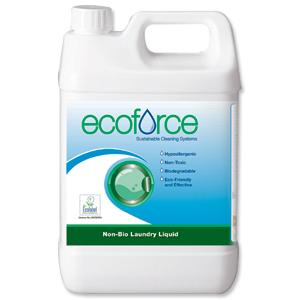 Ecoforce Non Biological Laundry Liquid 5 Litre Ref 11574 [Pack 2]
