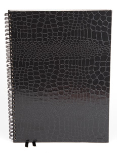 Silvine Classic Notebook Wirebound Ruled 80gsm A4+ Black Ref PMA4BK