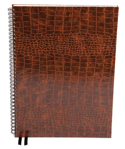 Silvine Classic Notebook Wirebound Ruled 160pp 80gsm A4+ Brown Ref PMA4TN