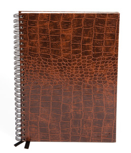 Silvine Classic Notebook Wirebound Ruled 160pp 80gsm A5+ Brown Ref PMA5TN