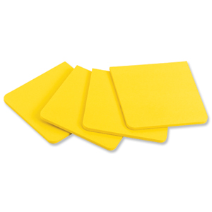 Post-it Super Sticky Full Adhesive Notes Pad 76x76mm Yellow Ref F330-4SSY [Pack 4]