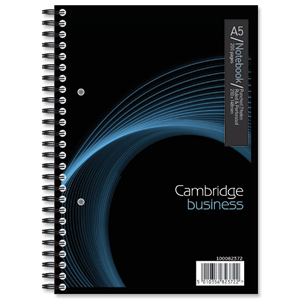 Cambridge Notebook 200 Page Wirebound Feint & Margin A5 Ref 100082372 [Pack 3]