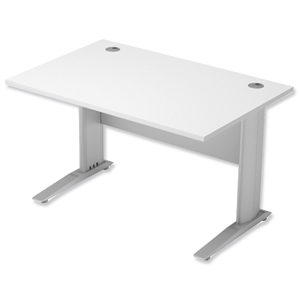 Sonix Premier Cantilever Desk Rectangular W1200xD800xH725mm White
