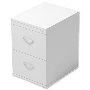 Trexus Filing Cabinet 2-Drawer W480xD600xH720mm White