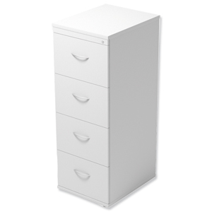 Trexus Filing Cabinet 4-Drawer W480xD600xH1320mm White