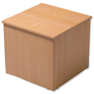 Trexus Reception Cube Corner Desk  W800xD800xH740mm Beech