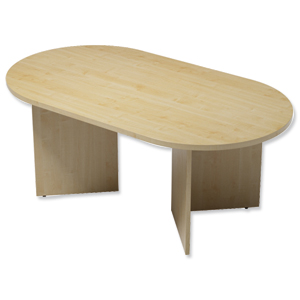 Trexus Boardroom Table Rectangular Arrow Leg W1800xD1000xH725mm Maple Ident: 453A
