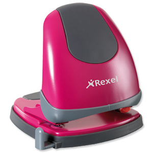 Rexel Easy Touch Low Force 2 Hole Punch Capacity 30x 80gsm Pink Ref 2102640