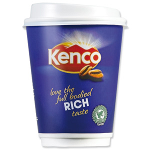 Kenco2Go Instant Black Coffee Drink in a 12oz (340ml) Cup Ref A03290 [Pack 8]