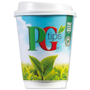 PG Tips Instant White Tea Drink in a 12oz (340ml) Cup Ref A03292 [Pack 8]