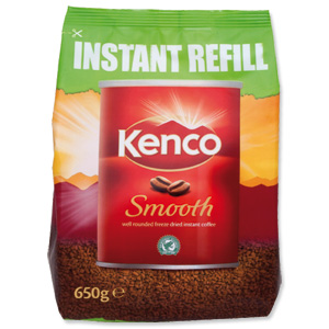 Kenco Smooth Instant Coffee Refill Bag 650g Ref A03298