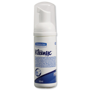 Kleenex Luxury Foam Hand Sanitiser Non Alcohol Pump Bottle 50ml Ref 6350