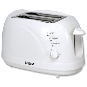 Igenix Toaster Cool Wall 2 Slice White Ref IG3001
