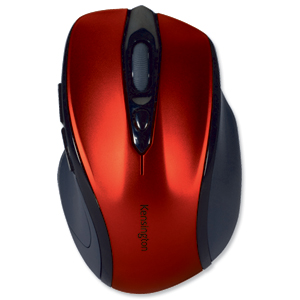 Kensington Pro Fit Mouse Mid-Size Optical Wireless Red Ref K72422WW