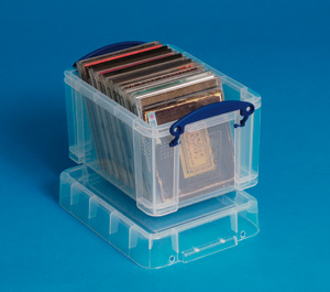 Really Useful Storage Box Plastic Lightweight Robust Stackable 3 litre W180xD245xH160mm Clear Ref 3C
