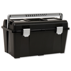 Raaco 19 Inch Toolbox with Removable Tray Black Ref T33 715164