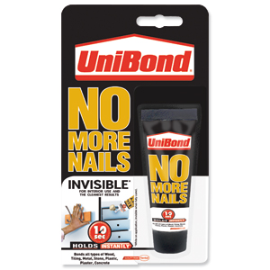 UniBond No More Nails Invisible 50ml Mini Tube Ref 1430132