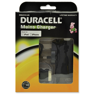 Duracell AC Wall Charger for iPhone/iPod Ref DMAC03-UK