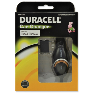 Duracell DC Car Charger for iPhone/iPod Ref DMDC03