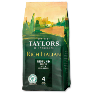 Taylors of Harrogate Rich Italian Coffee Roast & Ground Dark Roast 227g Ref 3676