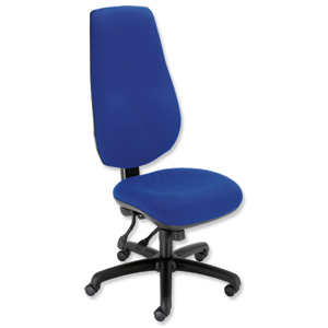 Trexus Wolfe Operator Chair 24/7 Back H720mm Seat W500xD480xH470-570mm Blue