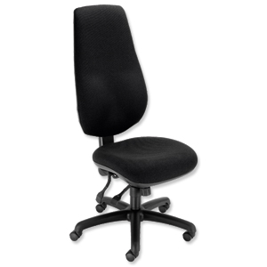Trexus Wolfe Operator Chair 24/7 Back H720mm Seat W500xD480xH470-570mm Black
