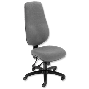Trexus Wolfe Operator Chair 24/7 Back H720mm Seat W500xD480xH470-570mm Grey