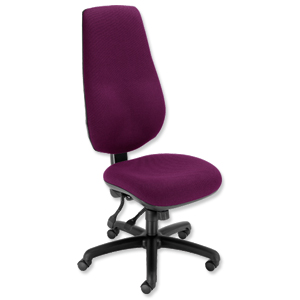 Trexus Wolfe Operator Chair 24/7 Back H720mm Seat W500xD480xH470-570mm Iris