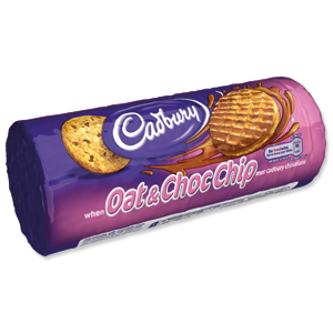 Cadbury Milk Chocolate Oat & Chocolate Chip Biscuits 300g Ref 11530 [Pack 12]