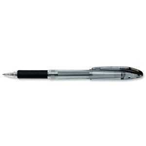Zebra Jimnie Rollerball Gel Ink Pen Medium Black Ref 11651 [Pack 12]