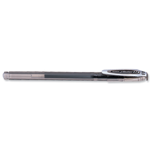 Zebra RX Rollerball Gel Ink Stick Pen Fine Black Ref 17791 [Pack 12]