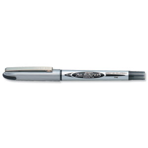 Zebra AX5 Rollerball Liquid Ink Pen Fine Black Ref 15981 [Pack 10]
