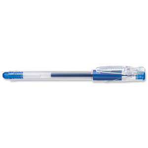 Zebra Sarasa Clip Gel Pen Extra Fine Tip 0.4mm Blue Ref 14302 [Pack 12]