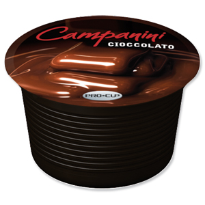 Campanini Cioccolato Chocolate Capsules 16 per Box Ref 1196 [6 Boxes]