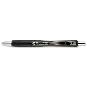 Zebra Z-Mulsion EX Emulsion Ink Pen Retractable Medium Black Ref 72511 [Pack 12]