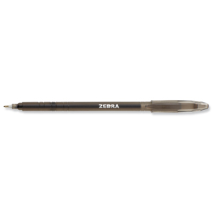Zebra Z-Stick Super Smooth Ball Pen Medium Black Ref 2366 [Pack 25]