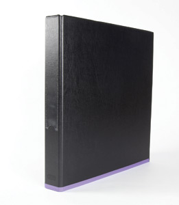 Elba myColour Ring Binder 2 O-Rings A4 Black and Purple Ref 400019113 [Pack 10]