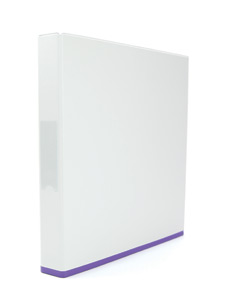 Elba myColour Ring Binder 2 O-Rings A4 White and Purple Ref 400019117 [Pack 10]