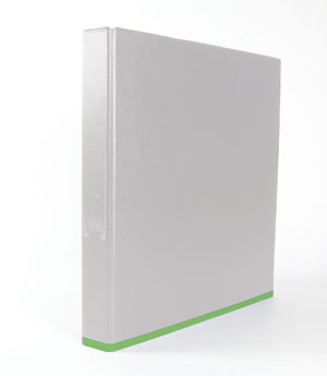 Elba myColour Ring Binder 2 O-Rings A4 White and Lime Ref 400019118 [Pack 10]