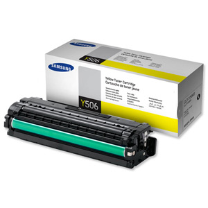 Samsung Laser Toner Cartridge Page Life 1500pp Yellow Ref CLT-Y506S/ELS