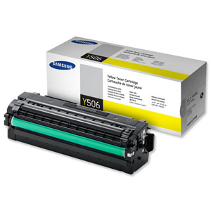 Samsung Laser Toner Cartridge High Yield Page Life 3500pp Yellow Ref CLT-Y506L/ELS
