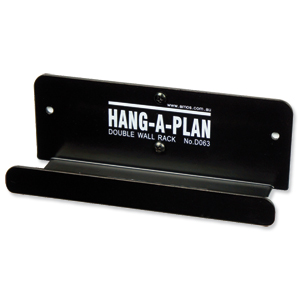 Arnos Hang-A-Plan Front Load Wall Rack for 2 Binders A0 A1 A2 A3 Ref D063