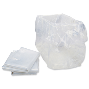 HSM Shredder Waste Sack Clear Ref 1120995051 [Pack 100]