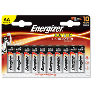 Energizer Ultra Plus Batteries AA Ref 637551 [Pack 16]